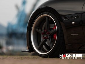 Maserati GranTurismo Custom Wheels - VWS-3 by Vossen - Satin Black/ Matte Silver Barrel